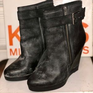 Michael Kors Corrine Black Booties size 7.5